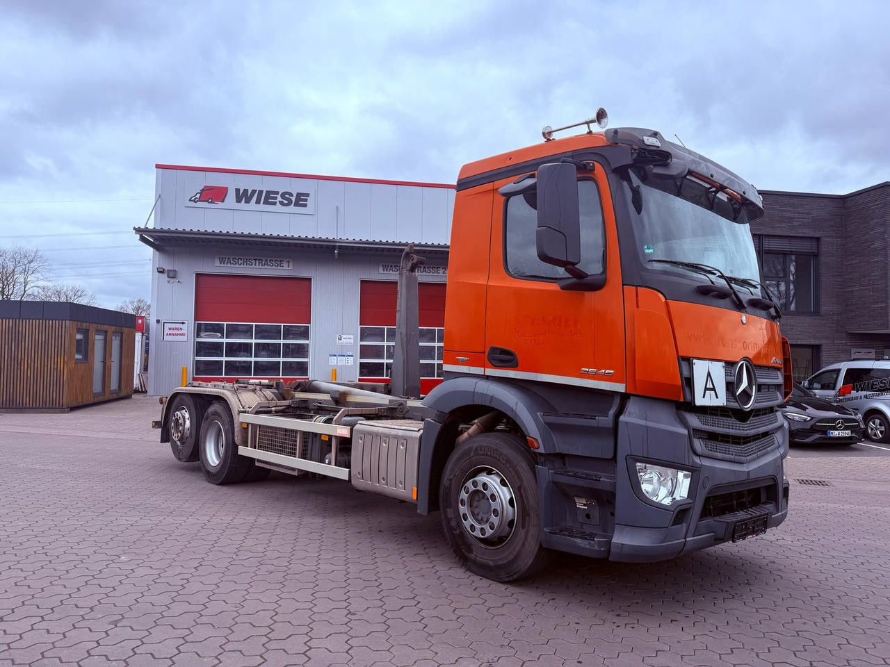 Mercedes-Benz Antos 2545 Abrollkipper Meiler2070 Kupplung Neu - Φορτηγό φόρτωσης γάντζου: φωτογραφία 1 Mercedes-Benz Antos 2545 Abrollkipper Meiler2070 Kupplung Neu - Φορτηγό φόρτωσης γάντζου: φωτογραφία 1