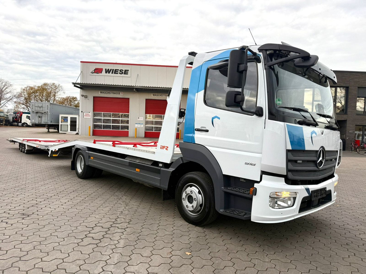 Mercedes-Benz Atego 918L Autotransporter mit BFZ Anhänger - Φορτηγό αυτοκινητάμαξα: φωτογραφία 2 Mercedes-Benz Atego 918L Autotransporter mit BFZ Anhänger - Φορτηγό αυτοκινητάμαξα: φωτογραφία 2
