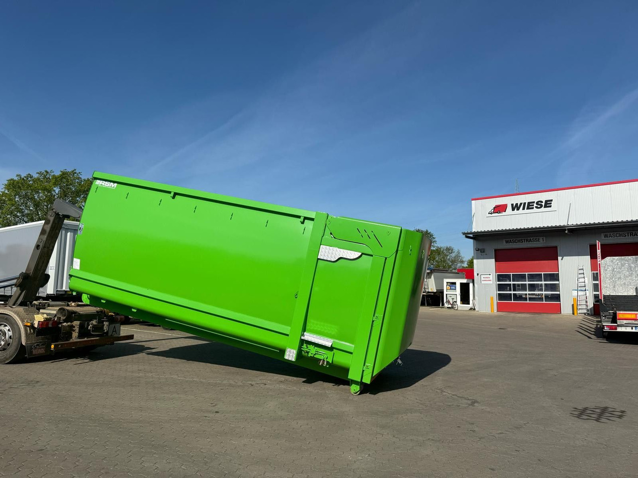 Ρυμούλκα μεταφοράς εμπορευματοκιβωτίων/ Κινητό αμάξωμα RSM Abrollcontainer 38m³ mit hydr. Heckklappe: φωτογραφία 12