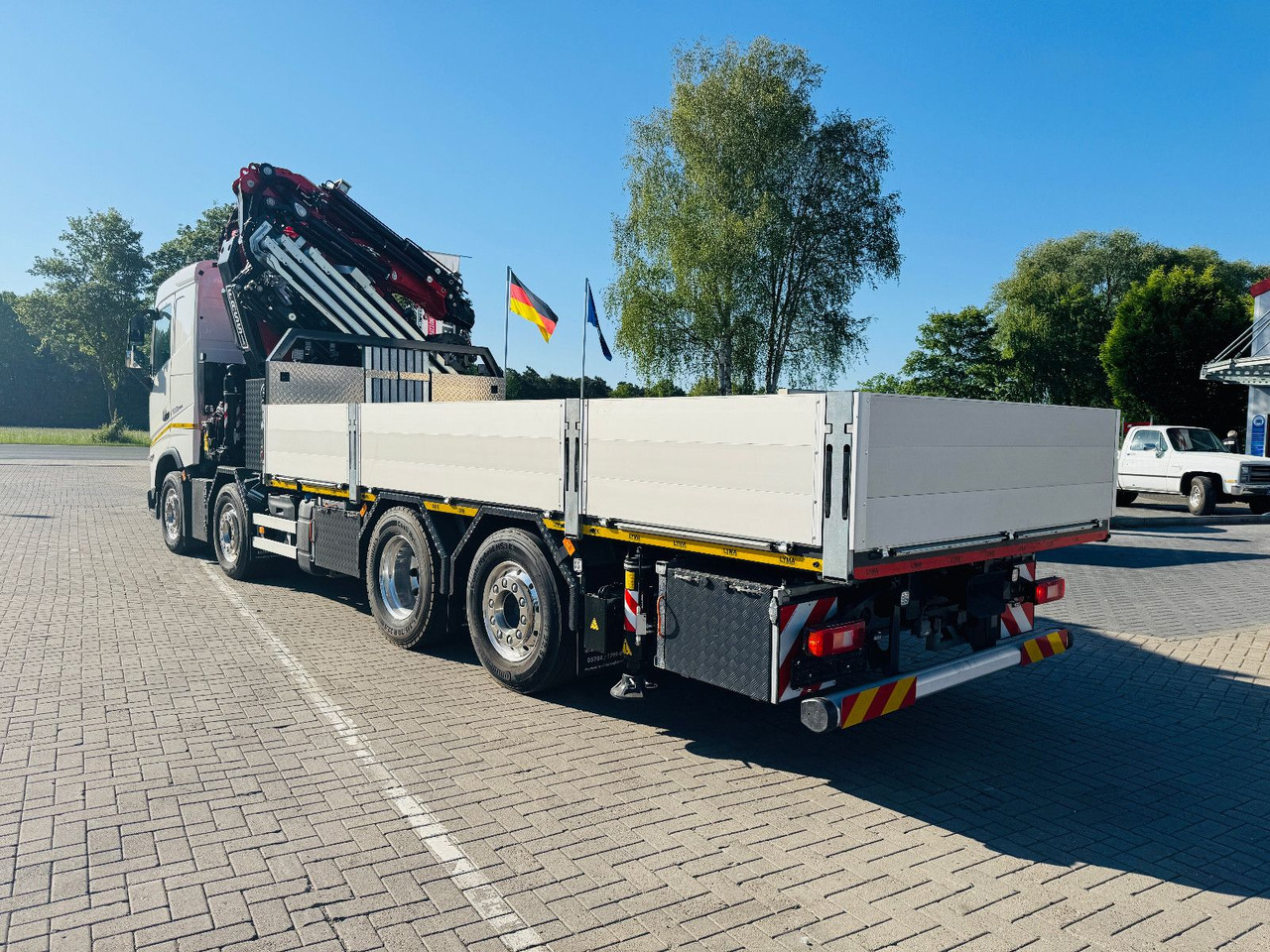 Volvo FH 500 8x2 mit F710RA.2.27 L426 und V20 Winde - Φορτηγό με ανοιχτή καρότσα, Φορτηγό με γερανό: φωτογραφία 5 Volvo FH 500 8x2 mit F710RA.2.27 L426 und V20 Winde - Φορτηγό με ανοιχτή καρότσα, Φορτηγό με γερανό: φωτογραφία 5