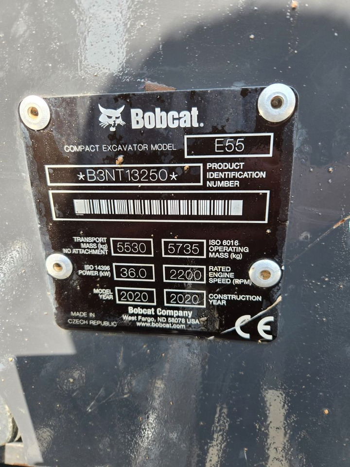 Bobcat E55 - Μίνι εκσκαφέας: φωτογραφία 2 Bobcat E55 - Μίνι εκσκαφέας: φωτογραφία 2