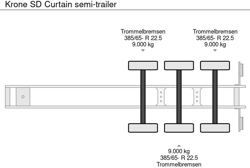 Επικαθήμενο κουρτίνα Krone SD Curtain semi-trailer: φωτογραφία 12
