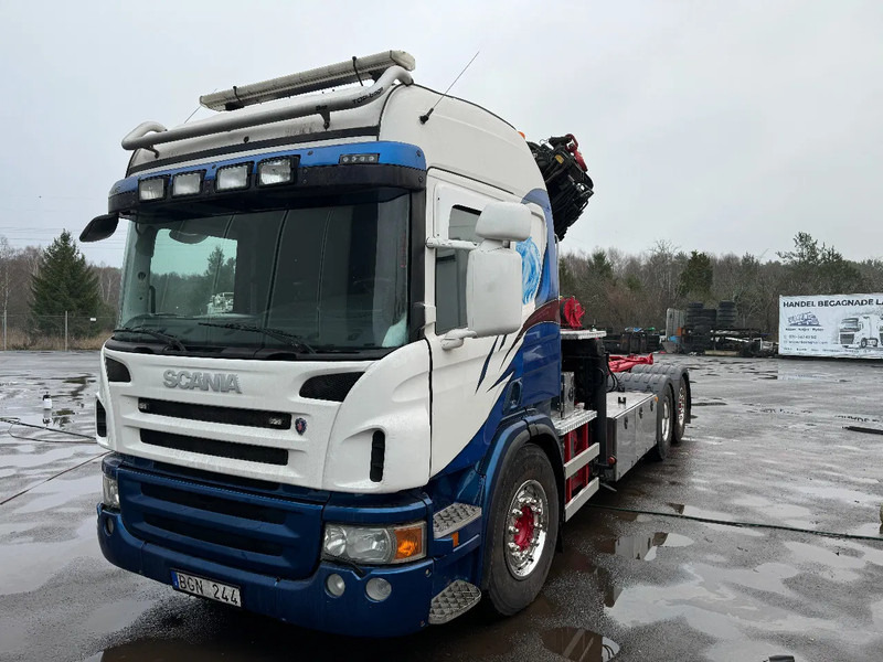 Scania P420 6X2*4, Hooklift-truck with Crane, 2008 - Φορτηγό, Φορτηγό με γερανό: φωτογραφία 2 Scania P420 6X2*4, Hooklift-truck with Crane, 2008 - Φορτηγό, Φορτηγό με γερανό: φωτογραφία 2