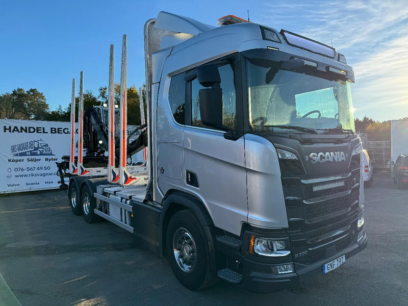 Scania R730 V8 6X4, Retarder, Timber-truck + Kesla, 2020 - Φορτηγό ξυλείας, Φορτηγό με γερανό: φωτογραφία 2 Scania R730 V8 6X4, Retarder, Timber-truck + Kesla, 2020 - Φορτηγό ξυλείας, Φορτηγό με γερανό: φωτογραφία 2