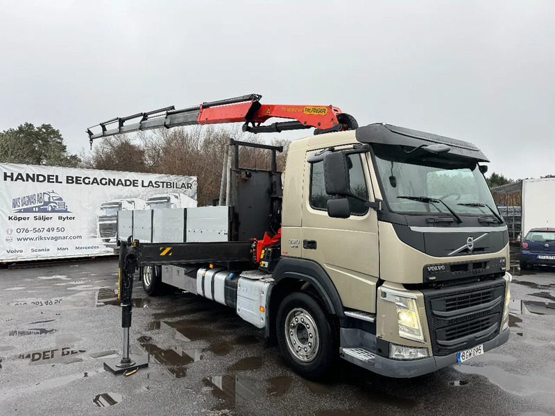 Volvo FM 11.330 4x2, Flatbed-truck with 18t/m Crane, 2014 - Φορτηγό με ανοιχτή καρότσα, Φορτηγό με γερανό: φωτογραφία 1 Volvo FM 11.330 4x2, Flatbed-truck with 18t/m Crane, 2014 - Φορτηγό με ανοιχτή καρότσα, Φορτηγό με γερανό: φωτογραφία 1