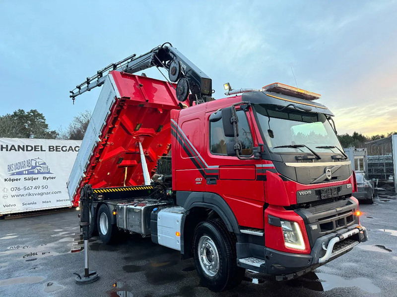 Volvo FMX 410 6x2*4, Tipper & Crane, 2015 - Φορτηγό ανατρεπόμενο, Φορτηγό με γερανό: φωτογραφία 1 Volvo FMX 410 6x2*4, Tipper & Crane, 2015 - Φορτηγό ανατρεπόμενο, Φορτηγό με γερανό: φωτογραφία 1