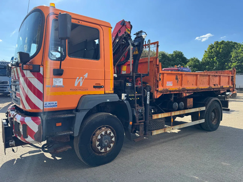 MAN ME18.250 **4x4-TIPPER+PALFINGER PK8500-BELGIAN TRUCK** - Φορτηγό ανατρεπόμενο, Φορτηγό με γερανό: φωτογραφία 3 MAN ME18.250 **4x4-TIPPER+PALFINGER PK8500-BELGIAN TRUCK** - Φορτηγό ανατρεπόμενο, Φορτηγό με γερανό: φωτογραφία 3