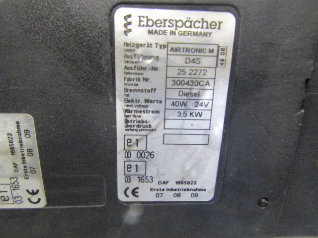 DAF XF 105 CAB NIGHT HEATER TYPE ‘EBERSPACHER AIRTRONIC M D45’ - Καμπίνα και εσωτερικό για Φορτηγό: φωτογραφία 2 DAF XF 105 CAB NIGHT HEATER TYPE ‘EBERSPACHER AIRTRONIC M D45’ - Καμπίνα και εσωτερικό για Φορτηγό: φωτογραφία 2