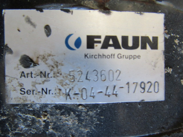 FAUN ROTOPRESS 522 DRIVE MOTOR P/NO 5243602 - Υδραυλικός κινητήρας για Κοινοτικο όχημα/ Ειδικό όχημα: φωτογραφία 2 FAUN ROTOPRESS 522 DRIVE MOTOR P/NO 5243602 - Υδραυλικός κινητήρας για Κοινοτικο όχημα/ Ειδικό όχημα: φωτογραφία 2