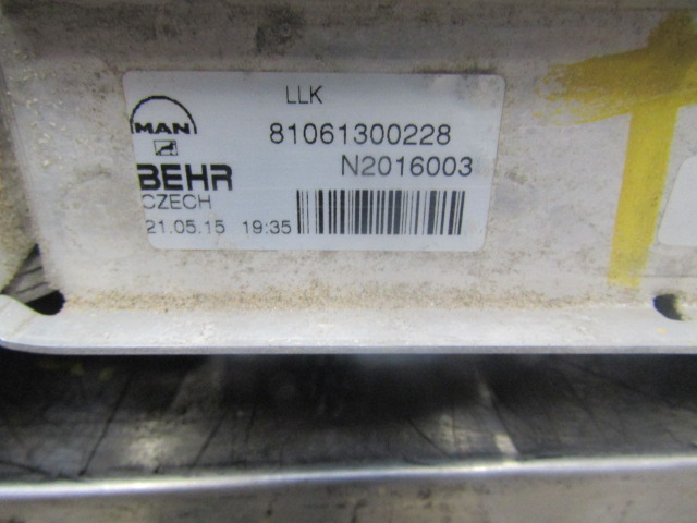 MAN TGL DO834 INTERCOOLER P/NO 81.06130.0228 - Κινητήρας και ανταλλακτικά για Φορτηγό: φωτογραφία 2 MAN TGL DO834 INTERCOOLER P/NO 81.06130.0228 - Κινητήρας και ανταλλακτικά για Φορτηγό: φωτογραφία 2