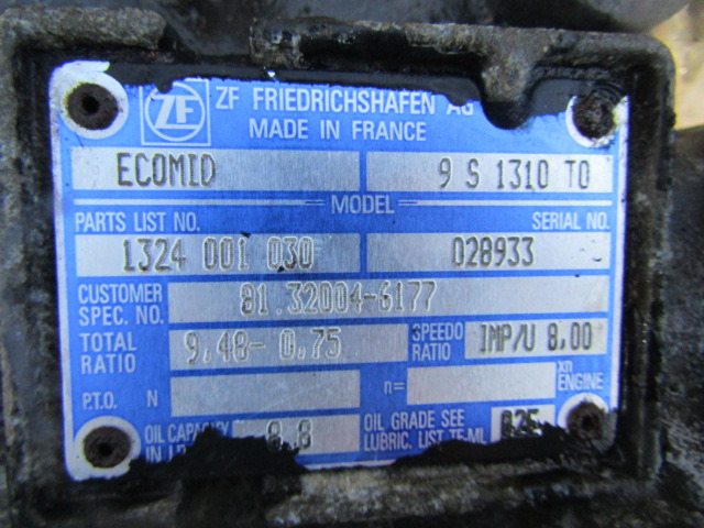 MAN TGM ZF ECOMID 9S1310 TO GEARBOX - Κιβώτιο ταχυτήτων για Φορτηγό: φωτογραφία 3 MAN TGM ZF ECOMID 9S1310 TO GEARBOX - Κιβώτιο ταχυτήτων για Φορτηγό: φωτογραφία 3