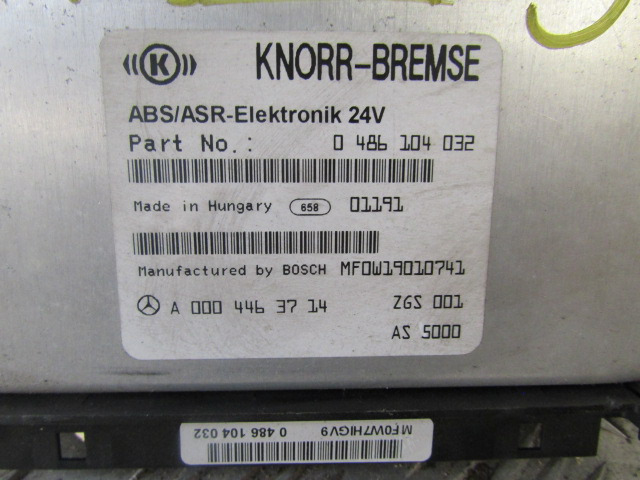 MERCEDES ATEGO ABS / ESR ECU P/NO A000 446 3714 - Ηλεκτρονική μονάδα ελέγχου για Φορτηγό: φωτογραφία 2 MERCEDES ATEGO ABS / ESR ECU P/NO A000 446 3714 - Ηλεκτρονική μονάδα ελέγχου για Φορτηγό: φωτογραφία 2