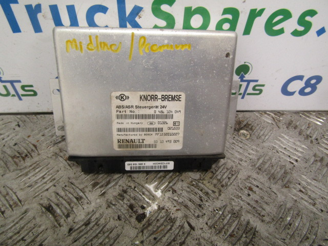 RENAULT MIDLUM DCI ABS/ASR ECU P/NO 486104049/5010453009 - Ηλεκτρικό σύστημα για Φορτηγό: φωτογραφία 1 RENAULT MIDLUM DCI ABS/ASR ECU P/NO 486104049/5010453009 - Ηλεκτρικό σύστημα για Φορτηγό: φωτογραφία 1