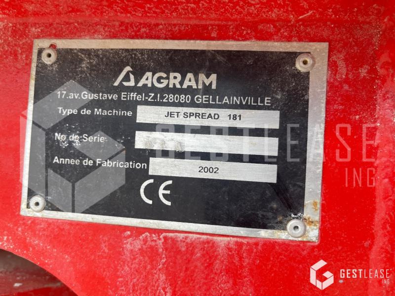 Agram JET SPREAD 181 - Λιπασματοδιανομέας: φωτογραφία 5 Agram JET SPREAD 181 - Λιπασματοδιανομέας: φωτογραφία 5