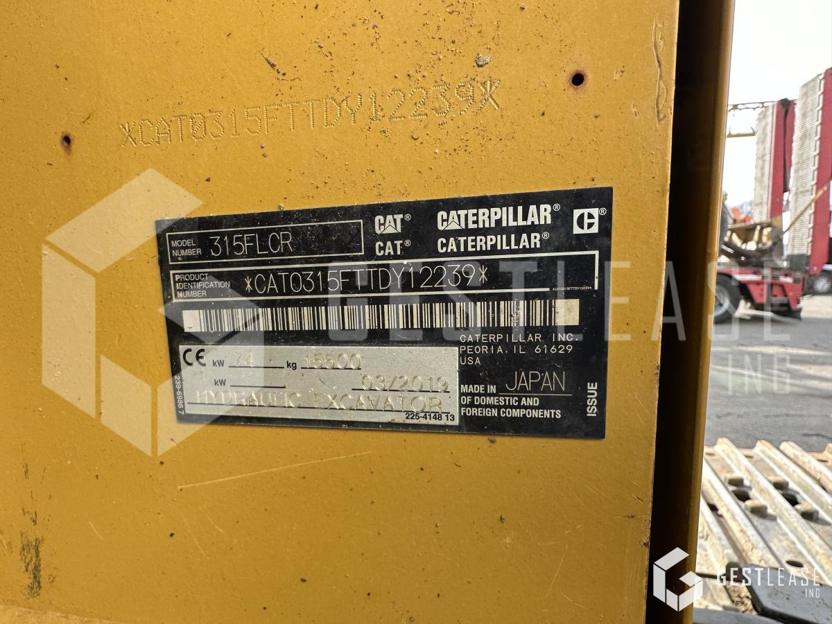 Ερπυστριοφόρος εκσκαφέας Caterpillar 315F LCR: φωτογραφία 12
