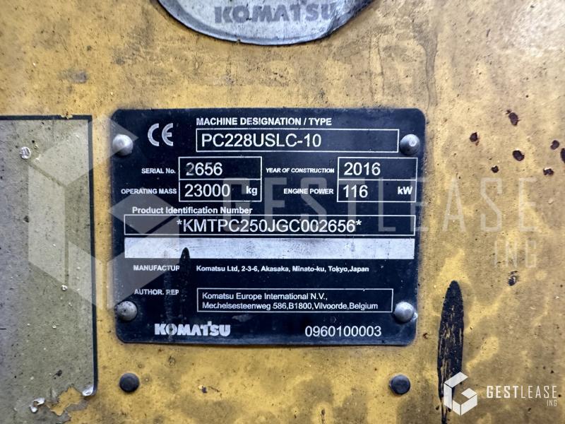 Ερπυστριοφόρος εκσκαφέας Komatsu PC228USLC-10: φωτογραφία 7