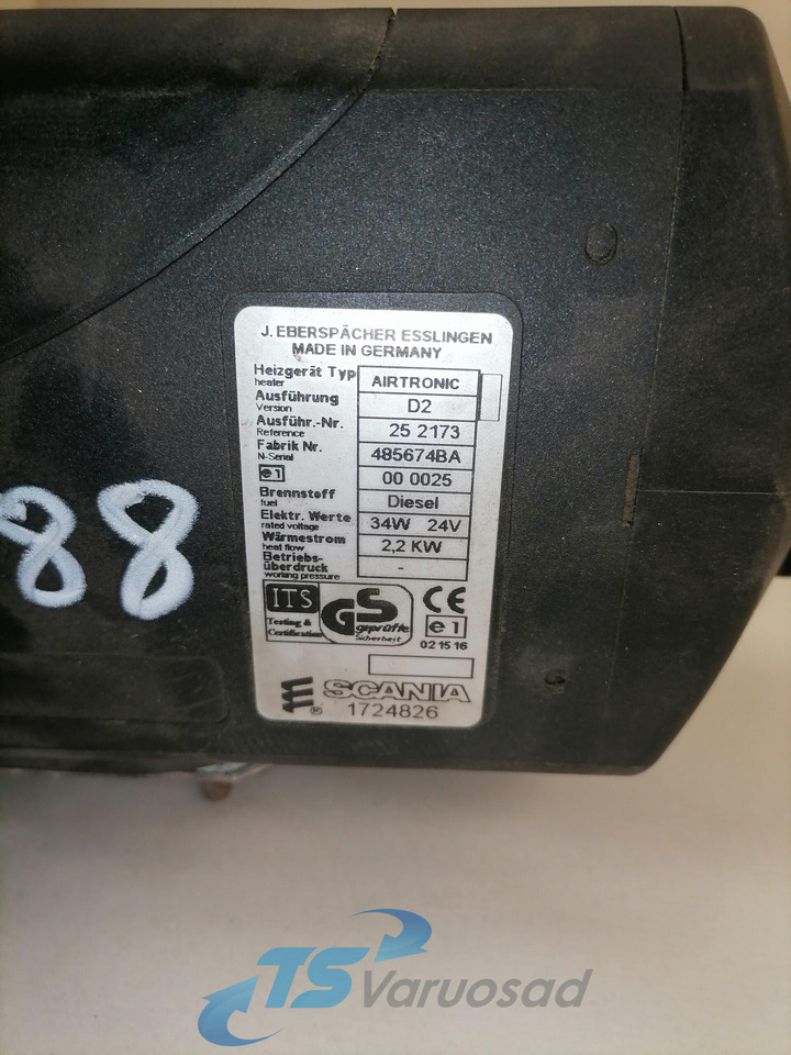 Scania Auxiliary heater 1724826 - Θέρμανση/ Εξαερισμός για Φορτηγό: φωτογραφία 3 Scania Auxiliary heater 1724826 - Θέρμανση/ Εξαερισμός για Φορτηγό: φωτογραφία 3