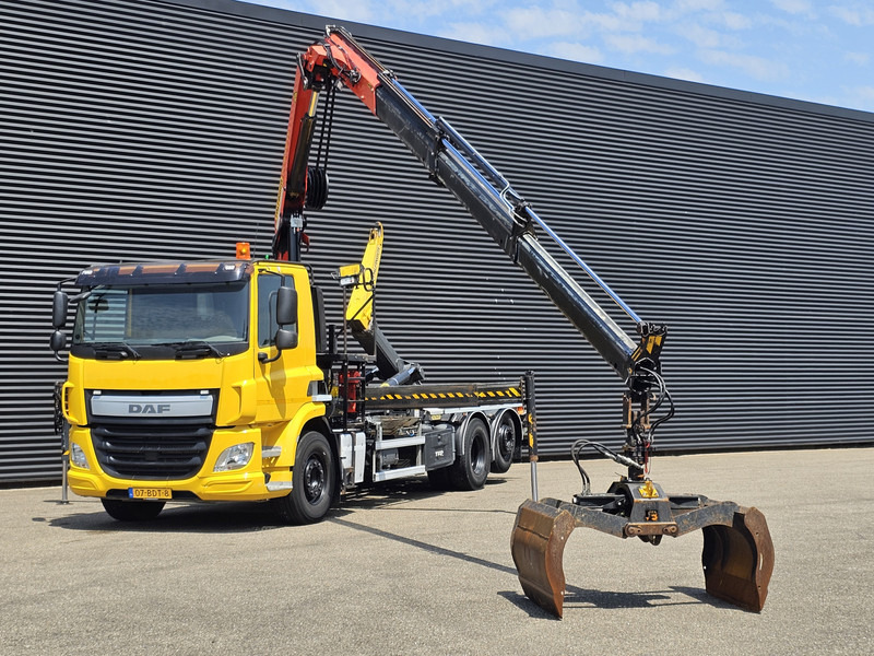 DAF CF 330 6x2-4 / PALFINGER CRANE + HOOKLIFT - Φορτηγό φόρτωσης γάντζου, Φορτηγό με γερανό: φωτογραφία 5 DAF CF 330 6x2-4 / PALFINGER CRANE + HOOKLIFT - Φορτηγό φόρτωσης γάντζου, Φορτηγό με γερανό: φωτογραφία 5