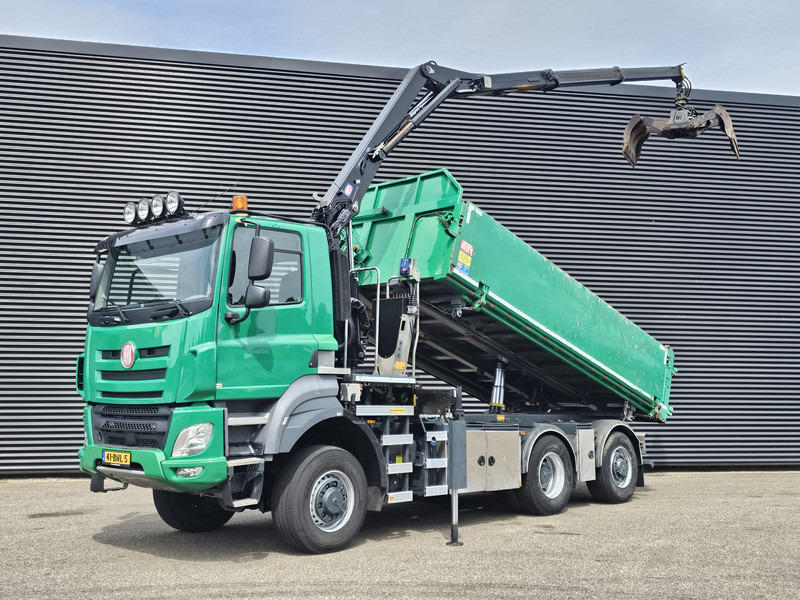 DAF TATRA 6X6 / T158/II / 2 SIDE TIPPER - HMF Z CRANE - Φορτηγό ανατρεπόμενο, Φορτηγό με γερανό: φωτογραφία 1 DAF TATRA 6X6 / T158/II / 2 SIDE TIPPER - HMF Z CRANE - Φορτηγό ανατρεπόμενο, Φορτηγό με γερανό: φωτογραφία 1