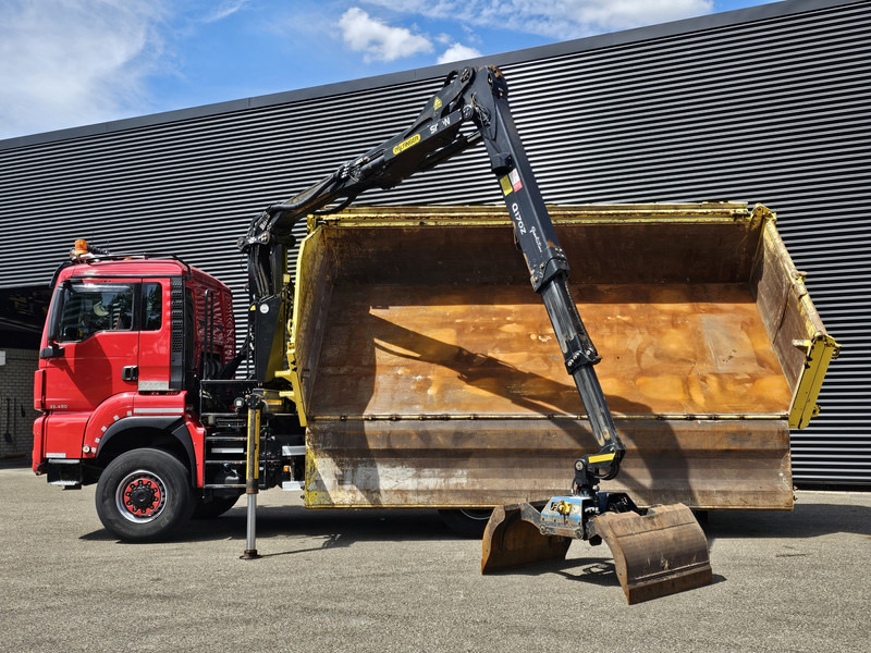 MAN TGS 33.480 6x6 / PALFINGER Z CRANE / 2 SIDE TIPPER - Φορτηγό ανατρεπόμενο, Φορτηγό με γερανό: φωτογραφία 2 MAN TGS 33.480 6x6 / PALFINGER Z CRANE / 2 SIDE TIPPER - Φορτηγό ανατρεπόμενο, Φορτηγό με γερανό: φωτογραφία 2
