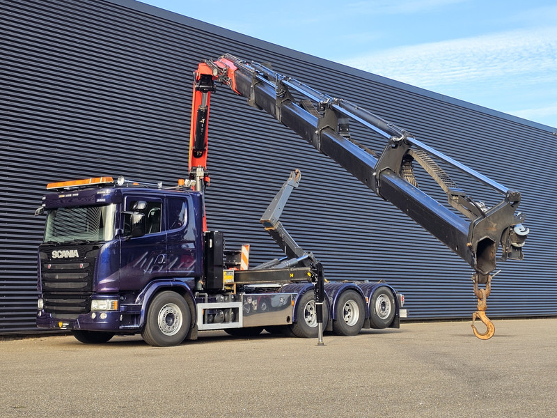 Scania G490 8x4*4 / PALFINGER CRANE + HOOKLIFT - Φορτηγό φόρτωσης γάντζου, Φορτηγό με γερανό: φωτογραφία 3 Scania G490 8x4*4 / PALFINGER CRANE + HOOKLIFT - Φορτηγό φόρτωσης γάντζου, Φορτηγό με γερανό: φωτογραφία 3