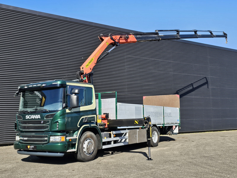 Scania P320 4x2 / PALFINGER 14TM / CRANE/KRAN/GRUE - Φορτηγό με ανοιχτή καρότσα, Φορτηγό με γερανό: φωτογραφία 1 Scania P320 4x2 / PALFINGER 14TM / CRANE/KRAN/GRUE - Φορτηγό με ανοιχτή καρότσα, Φορτηγό με γερανό: φωτογραφία 1