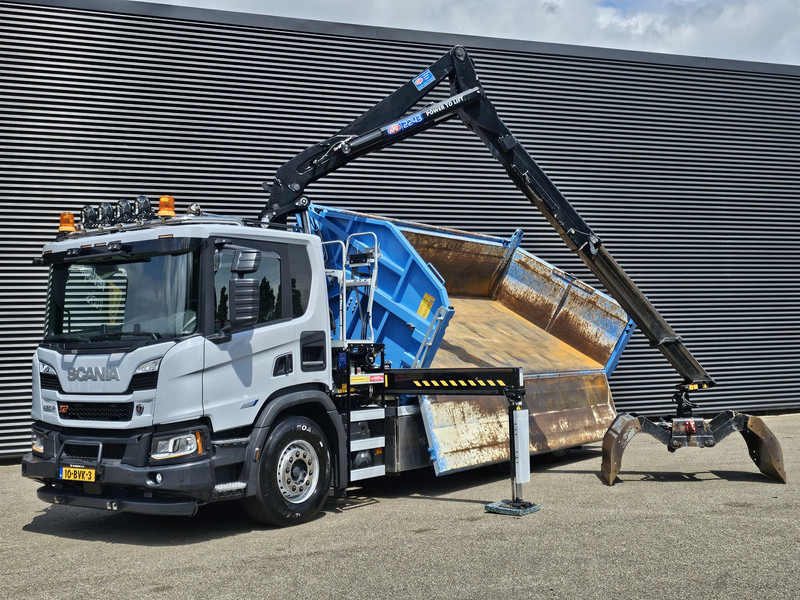 Scania P420 6x2-4 / HMF Z KRAAN / 2 KANTEN KIPPER - Φορτηγό ανατρεπόμενο, Φορτηγό με γερανό: φωτογραφία 2 Scania P420 6x2-4 / HMF Z KRAAN / 2 KANTEN KIPPER - Φορτηγό ανατρεπόμενο, Φορτηγό με γερανό: φωτογραφία 2