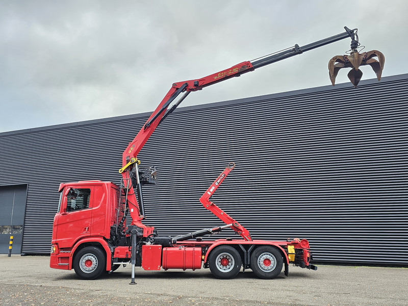 Scania R520 V8 6x2/4 / EPSILON CRANE + HOOKLIFT - Φορτηγό φόρτωσης γάντζου, Φορτηγό με γερανό: φωτογραφία 3 Scania R520 V8 6x2/4 / EPSILON CRANE + HOOKLIFT - Φορτηγό φόρτωσης γάντζου, Φορτηγό με γερανό: φωτογραφία 3