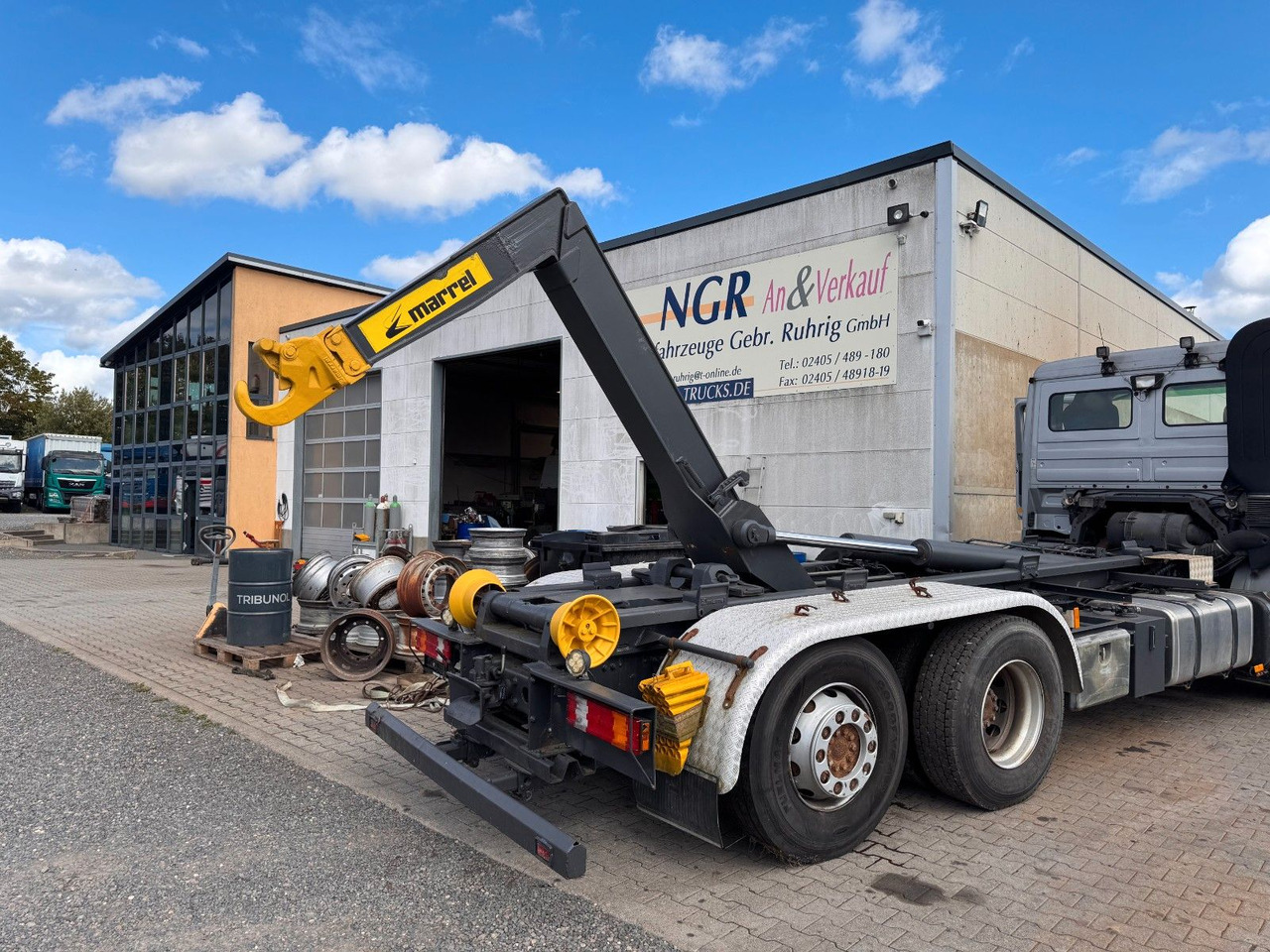 Φορτηγό φόρτωσης γάντζου Marell Abrollkipperaufbau 3 Achser: φωτογραφία 7 Φορτηγό φόρτωσης γάντζου Marell Abrollkipperaufbau 3 Achser: φωτογραφία 7