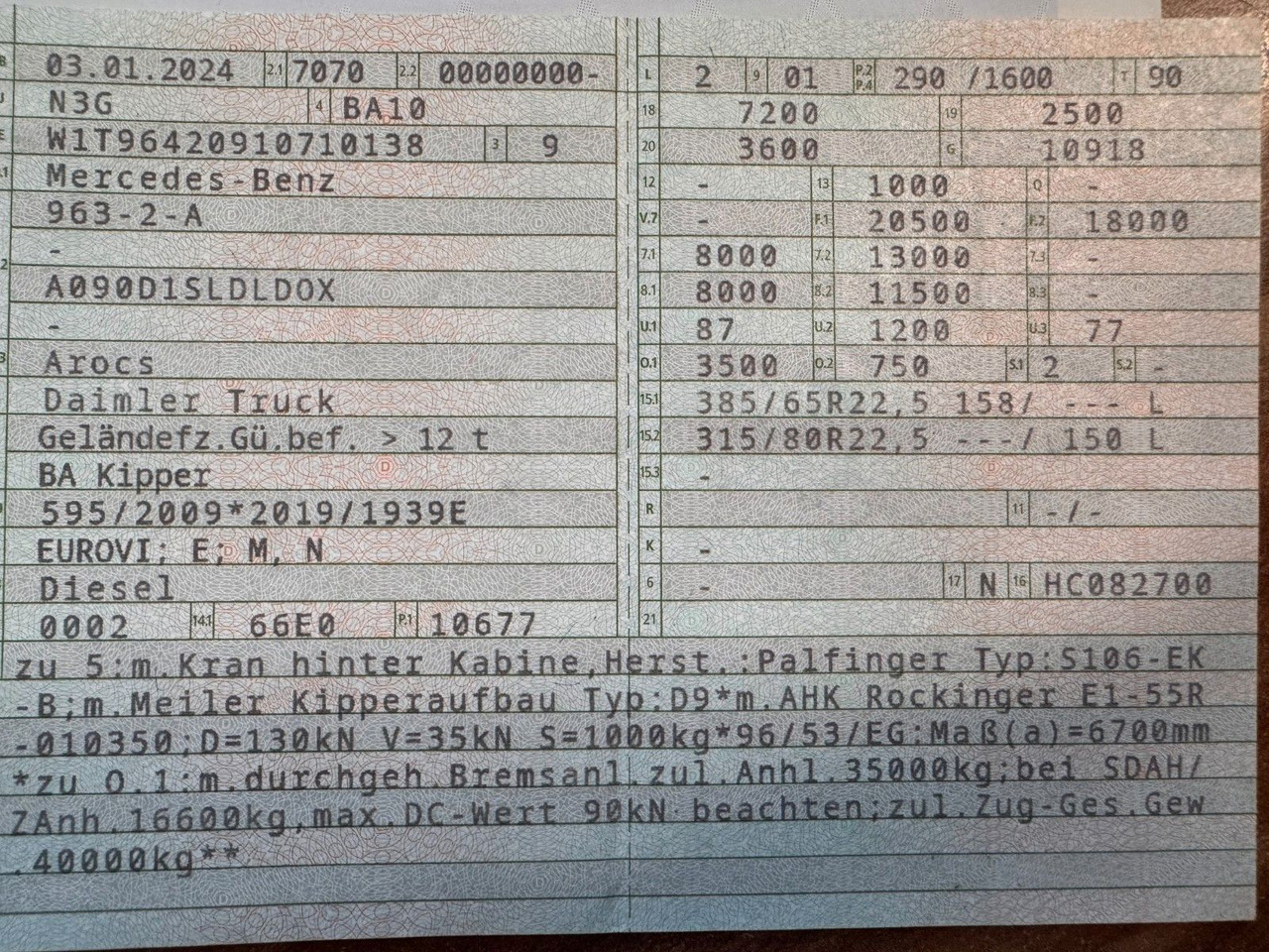 Mercedes-Benz 1840 2140 4X2 Kipper % Kran mit Funk Top Zust. - Φορτηγό ανατρεπόμενο: φωτογραφία 2 Mercedes-Benz 1840 2140 4X2 Kipper % Kran mit Funk Top Zust. - Φορτηγό ανατρεπόμενο: φωτογραφία 2