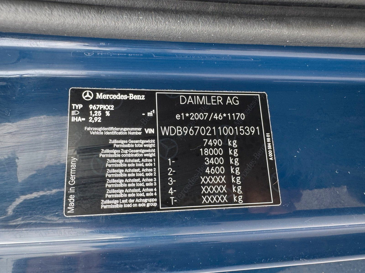 Mercedes-Benz 818 4X2 Pritsche original Kilometer - Μικρό φορτηγό με καρότσα: φωτογραφία 3 Mercedes-Benz 818 4X2 Pritsche original Kilometer - Μικρό φορτηγό με καρότσα: φωτογραφία 3