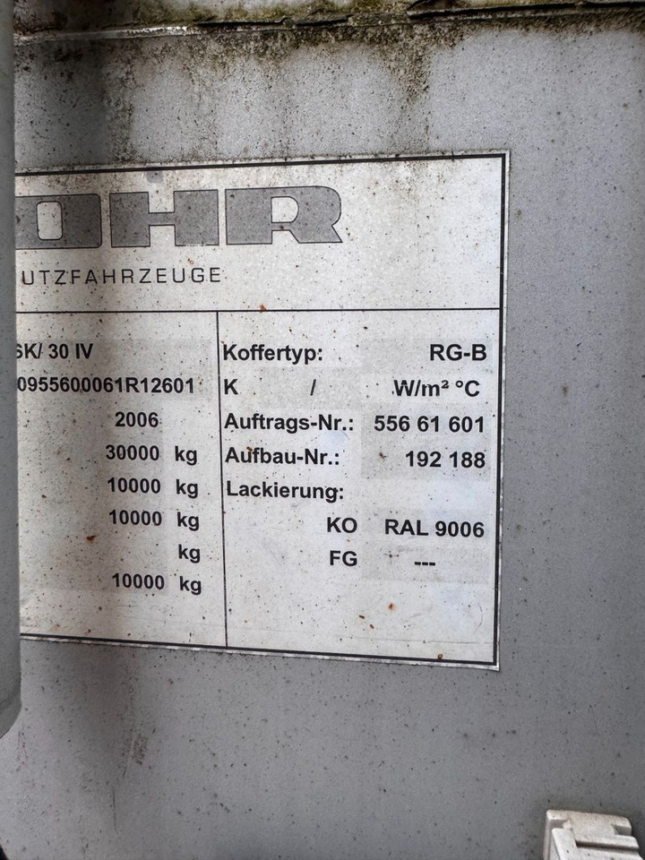 Επικαθήμενο ψυγείο ROHR 2 Achs Kühlauflieger Carrier Maxima 1300: φωτογραφία 13