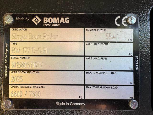 Bomag BW177D-5 PL - Οδοστρωτήρες: φωτογραφία 5 Bomag BW177D-5 PL - Οδοστρωτήρες: φωτογραφία 5