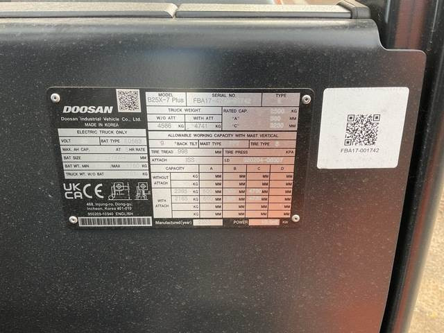 Doosan B25X-7 PLUS - Ηλεκτροκίνητο περονοφόρο: φωτογραφία 5 Doosan B25X-7 PLUS - Ηλεκτροκίνητο περονοφόρο: φωτογραφία 5