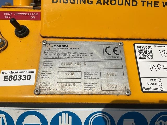 Garbin Fiber 450E - Εκσκαφέας τάφρων: φωτογραφία 5 Garbin Fiber 450E - Εκσκαφέας τάφρων: φωτογραφία 5