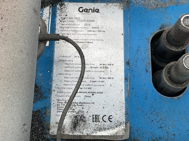 Genie GS1932 - Ψαλιδωτό ανυψωτικό: φωτογραφία 5 Genie GS1932 - Ψαλιδωτό ανυψωτικό: φωτογραφία 5