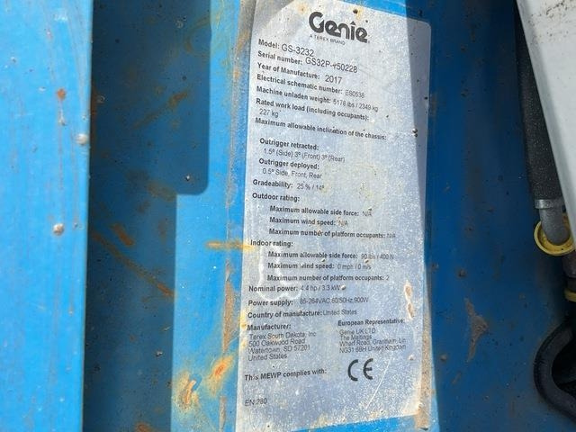 Genie GS3232 - Ψαλιδωτό ανυψωτικό: φωτογραφία 5 Genie GS3232 - Ψαλιδωτό ανυψωτικό: φωτογραφία 5