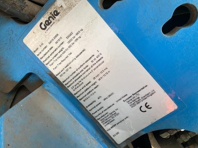 Genie S45 - Τηλεσκοπικό ανυψωτικό: φωτογραφία 5 Genie S45 - Τηλεσκοπικό ανυψωτικό: φωτογραφία 5