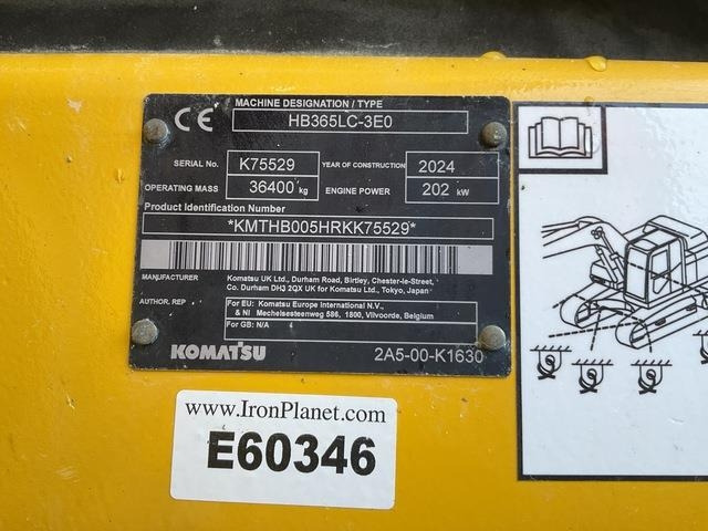 Komatsu HB365LC-3E0 - Ερπυστριοφόρος εκσκαφέας: φωτογραφία 5 Komatsu HB365LC-3E0 - Ερπυστριοφόρος εκσκαφέας: φωτογραφία 5