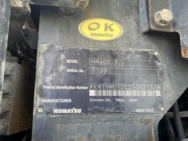 Komatsu HM400-3 - Αρθρωτό φορτηγό: φωτογραφία 5 Komatsu HM400-3 - Αρθρωτό φορτηγό: φωτογραφία 5