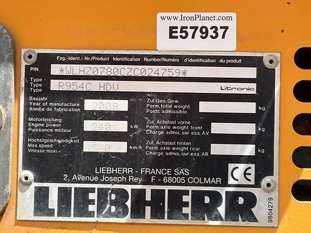 Liebherr R954C HDV - Εκσκαφέας κατεδάφισης: φωτογραφία 5 Liebherr R954C HDV - Εκσκαφέας κατεδάφισης: φωτογραφία 5
