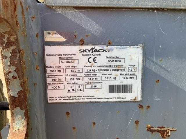 SkyJack SJ46AJ - Καλαθοφόρο ανυψωτικό: φωτογραφία 5 SkyJack SJ46AJ - Καλαθοφόρο ανυψωτικό: φωτογραφία 5