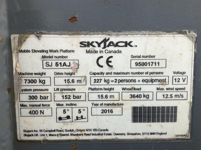 SkyJack SJ51AJ - Καλαθοφόρο ανυψωτικό: φωτογραφία 5 SkyJack SJ51AJ - Καλαθοφόρο ανυψωτικό: φωτογραφία 5
