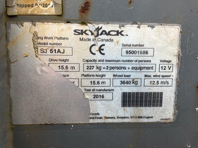 SkyJack SJ51AJ - Καλαθοφόρο ανυψωτικό: φωτογραφία 5 SkyJack SJ51AJ - Καλαθοφόρο ανυψωτικό: φωτογραφία 5