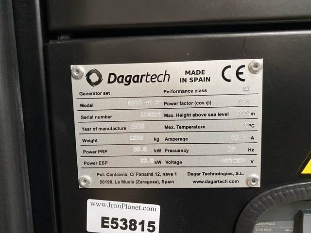 Dagartech DGDR 40 ST - Βιομηχανική γεννήτρια: φωτογραφία 5 Dagartech DGDR 40 ST - Βιομηχανική γεννήτρια: φωτογραφία 5
