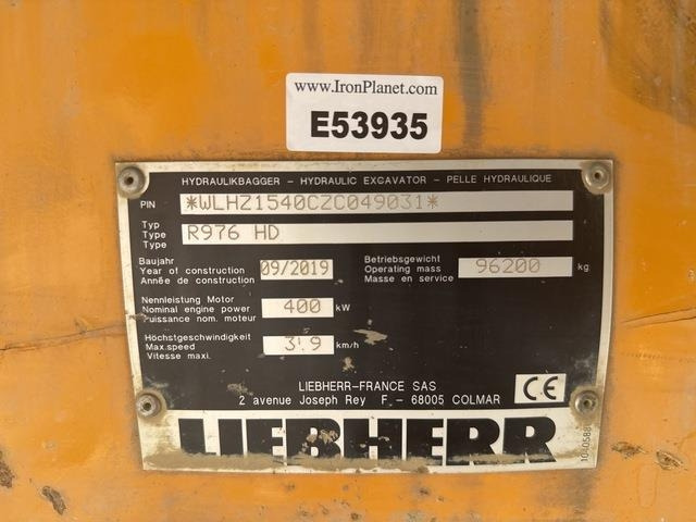Liebherr R976 HD - Ερπυστριοφόρος εκσκαφέας: φωτογραφία 5 Liebherr R976 HD - Ερπυστριοφόρος εκσκαφέας: φωτογραφία 5