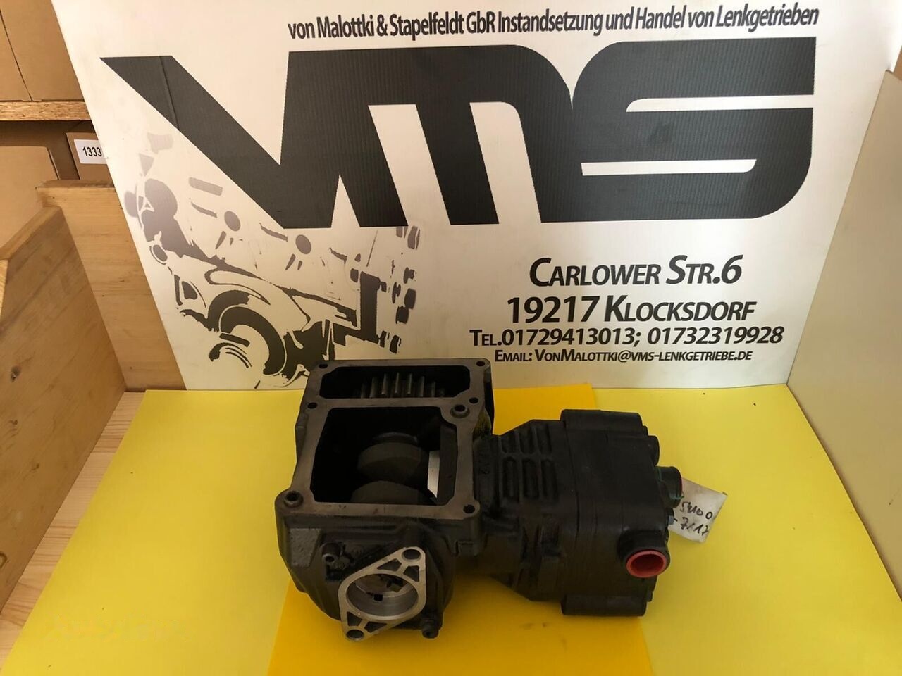 Knorr-Bremse 1 Zylinder 51541007121 MAN D-2066, D-2676 - Κομπρεσέρ για Φορτηγό: φωτογραφία 1 Knorr-Bremse 1 Zylinder 51541007121 MAN D-2066, D-2676 - Κομπρεσέρ για Φορτηγό: φωτογραφία 1