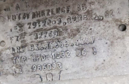 MAN HPD-1382 - Διαφορικό για Φορτηγό: φωτογραφία 4 MAN HPD-1382 - Διαφορικό για Φορτηγό: φωτογραφία 4