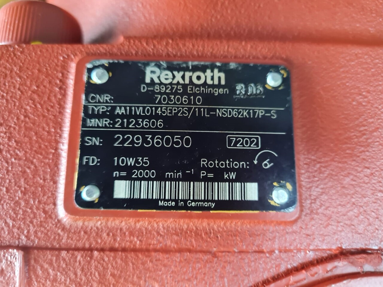 REXROTH A11VLO145EP2S/11L-NSD62K17P-S - Υδραυλική αντλία: φωτογραφία 4 REXROTH A11VLO145EP2S/11L-NSD62K17P-S - Υδραυλική αντλία: φωτογραφία 4