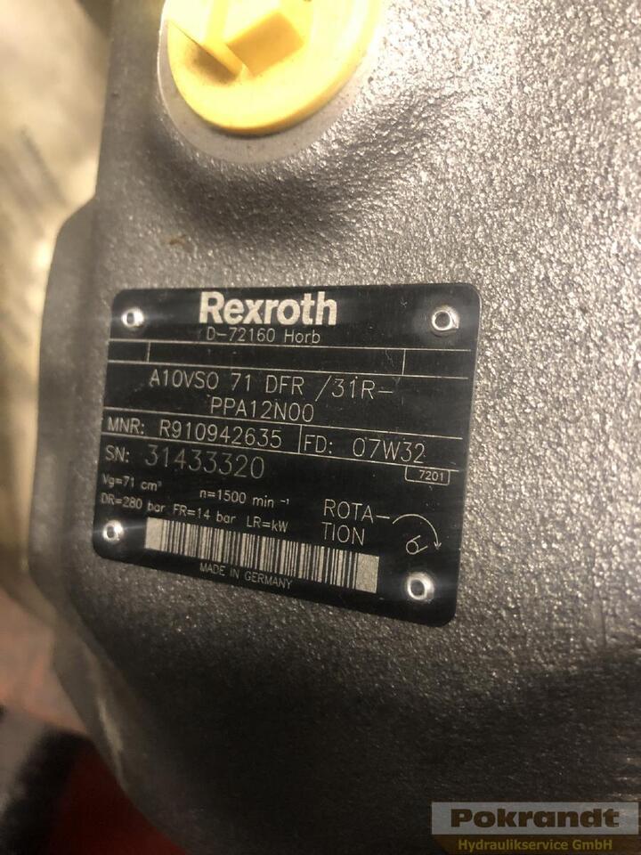 Rexroth A10VSO71DFR 31R PPA12N00 - Υδραυλική αντλία: φωτογραφία 2 Rexroth A10VSO71DFR 31R PPA12N00 - Υδραυλική αντλία: φωτογραφία 2